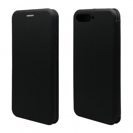Funda Libro Soporte Magnética marca Vennus Negra para Huawei Honor 7A / Y6 2018