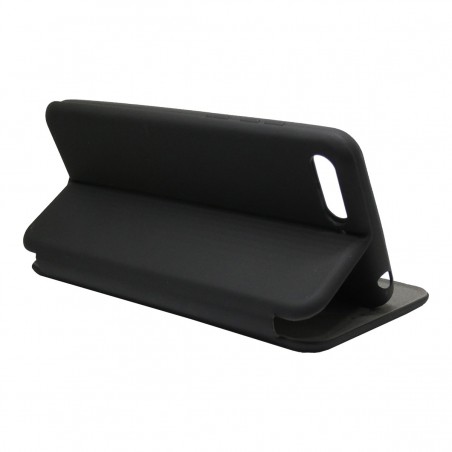 Funda Libro Soporte Magnética marca Vennus Negra para Huawei Honor 7A / Y6 2018