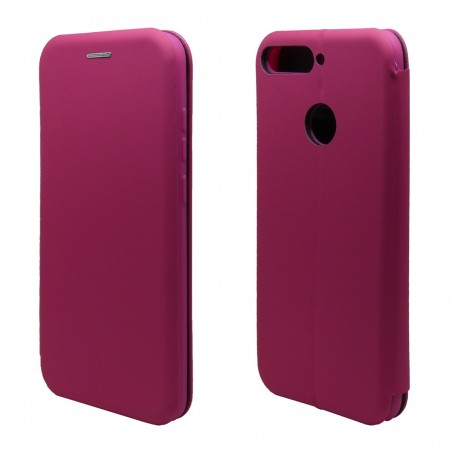 Funda Libro Soporte Magnética marca Vennus Rosa para Huawei Honor 7A / Y6 2018