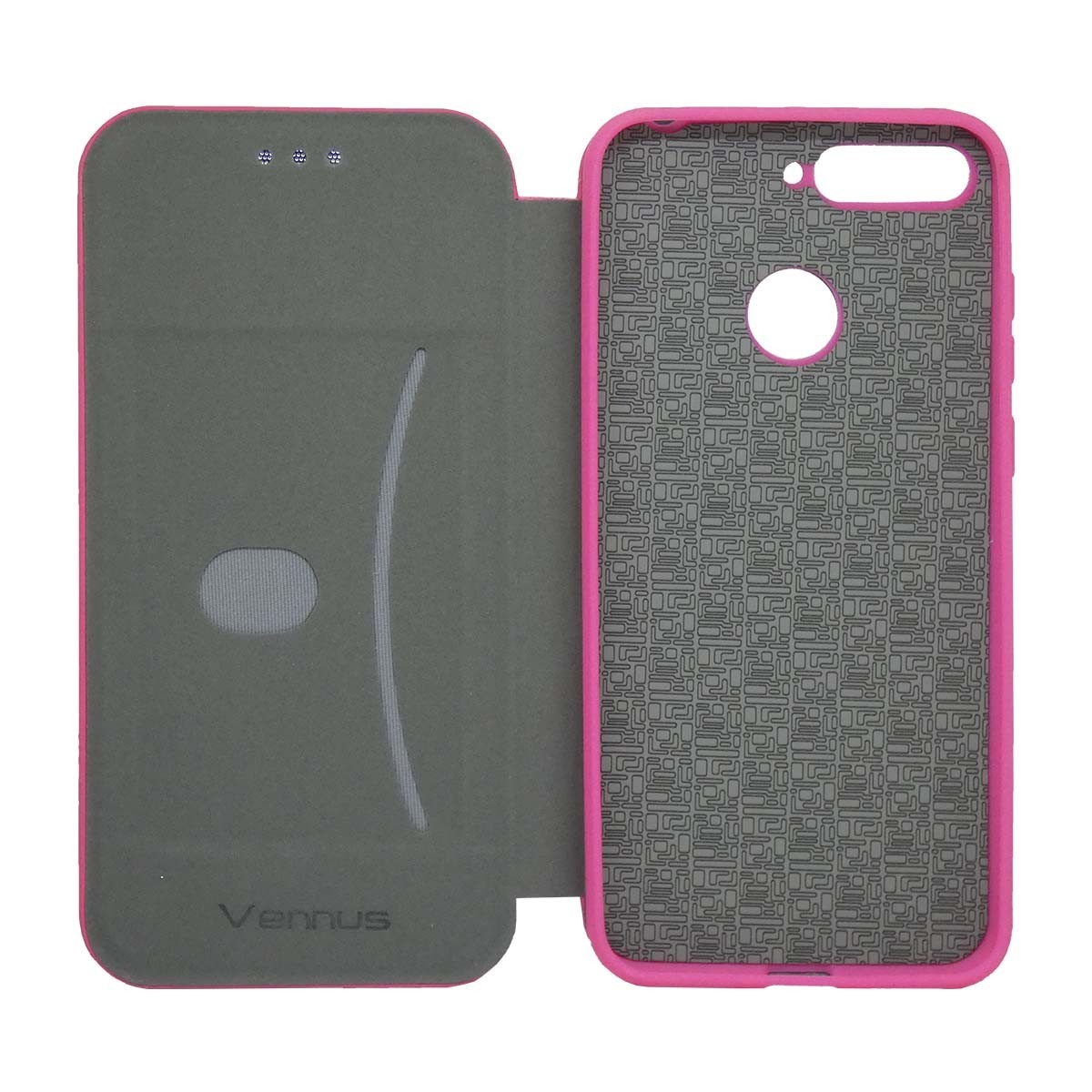 Funda Libro Soporte Magnética marca Vennus Rosa para Huawei Honor 7A / Y6 2018