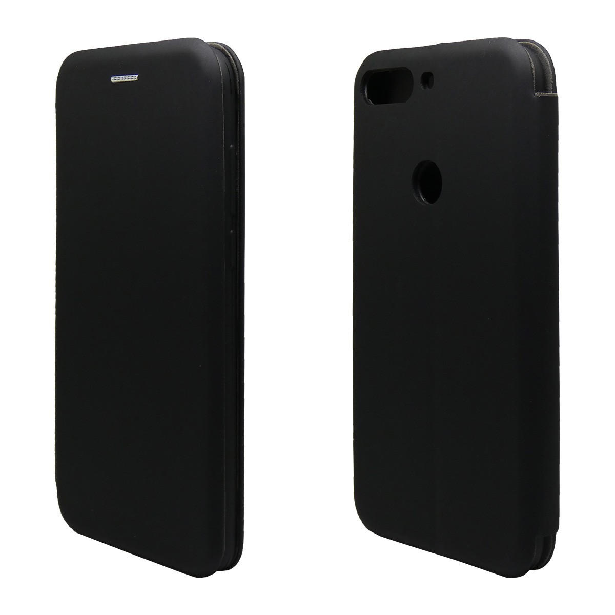 Funda Libro Soporte Magnética marca Vennus Negra para Huawei Honor 7C / Y7 2018