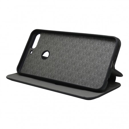 Funda Libro Soporte Magnética marca Vennus Negra para Huawei Honor 7C / Y7 2018