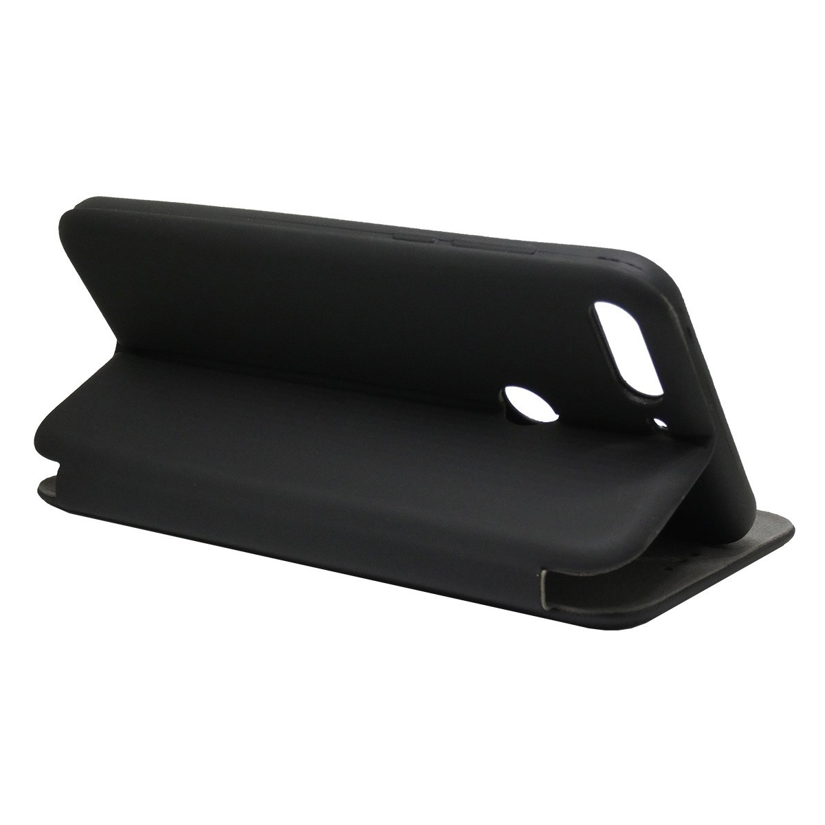 Funda Libro Soporte Magnética marca Vennus Negra para Huawei Honor 7C / Y7 2018