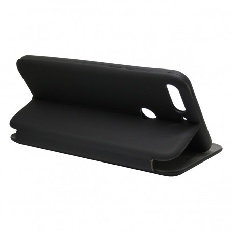 Funda Libro Soporte Magnética marca Vennus Negra para Huawei Honor 7C / Y7 2018