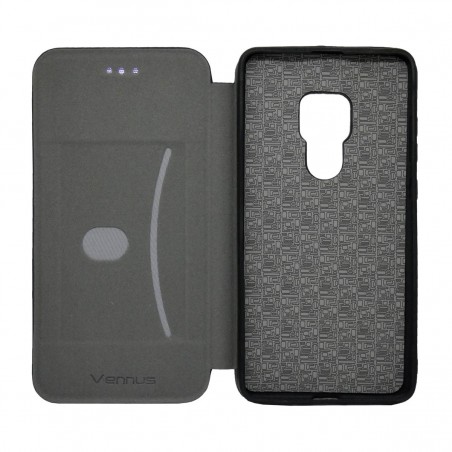Funda Libro Soporte Magnética marca Vennus Negra para Huawei Mate 20