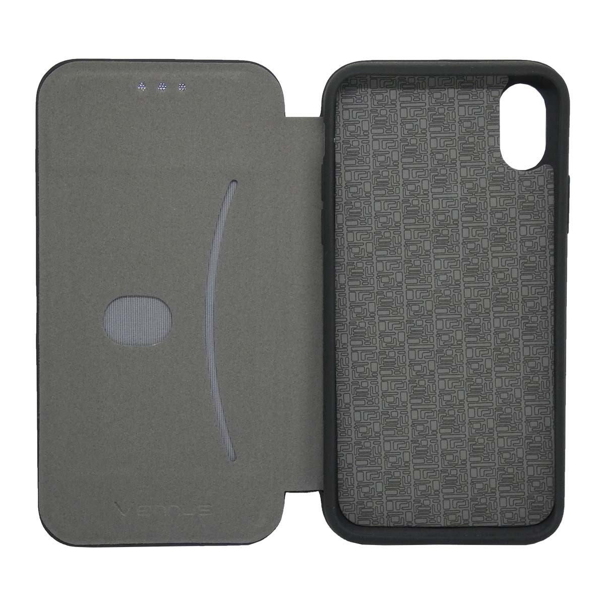 Funda Libro Soporte Magnética marca Vennus Negra para Iphone Xs Max