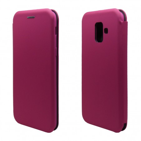 Funda Libro Soporte Magnética marca Vennus Rosa para Samsung Galaxy A6 (2018)