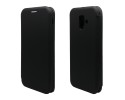 Funda Libro Soporte Magnética marca Vennus Negra para Samsung Galaxy A6 Plus (2018)