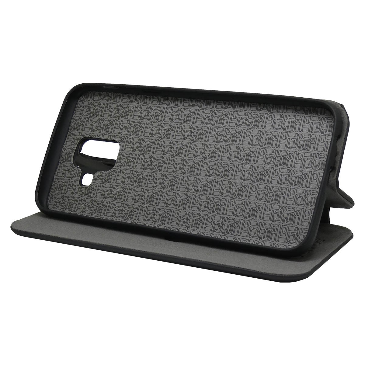 Funda Libro Soporte Magnética marca Vennus Negra para Samsung Galaxy A6 Plus (2018)