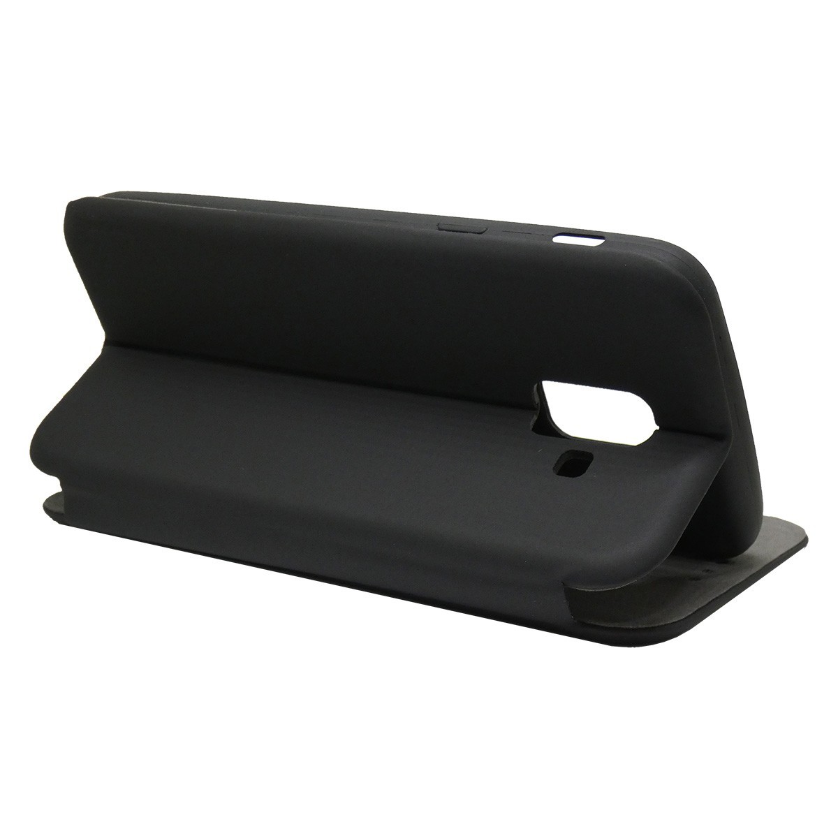 Funda Libro Soporte Magnética marca Vennus Negra para Samsung Galaxy A6 Plus (2018)