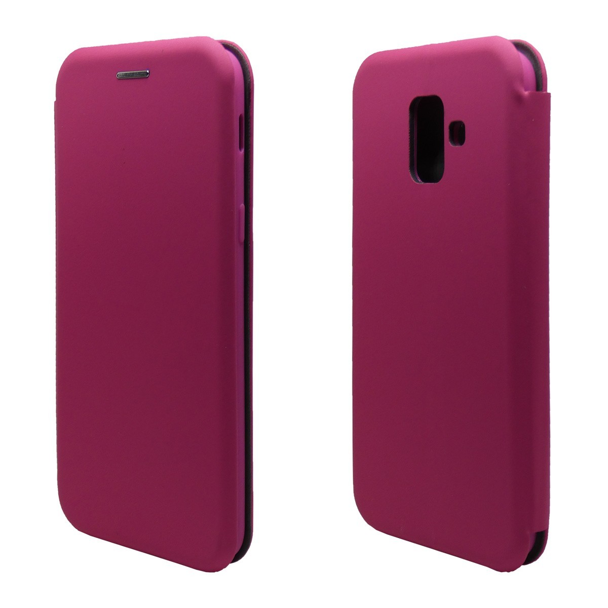 Funda Libro Soporte Magnética marca Vennus Rosa para Samsung Galaxy A6 Plus (2018)
