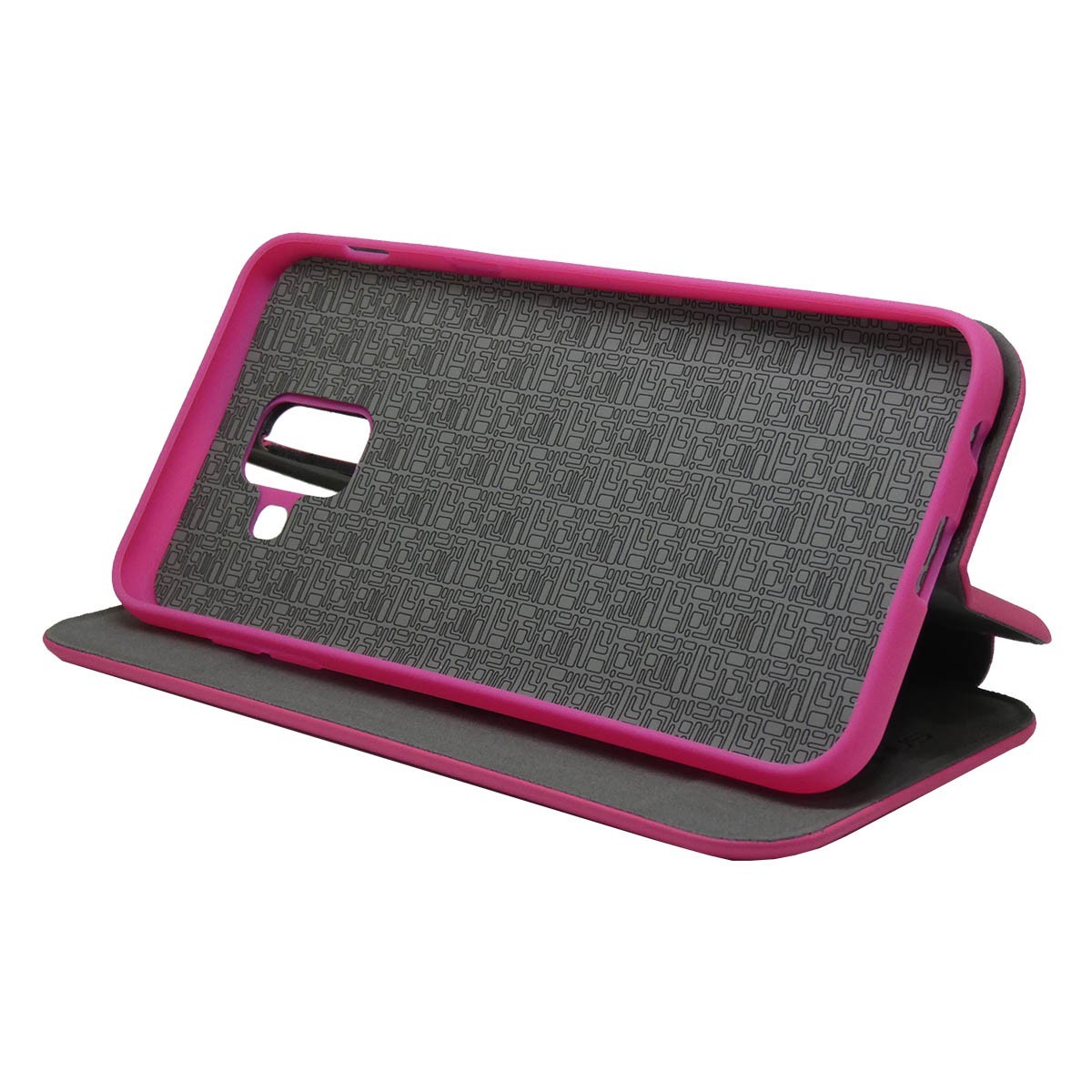 Funda Libro Soporte Magnética marca Vennus Rosa para Samsung Galaxy A6 Plus (2018)