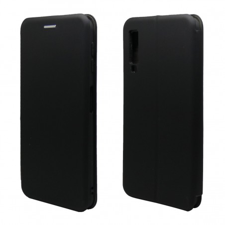 Funda Libro Soporte Magnética marca Vennus Negra para Samsung Galaxy A7 (2018)