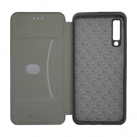 Funda Libro Soporte Magnética marca Vennus Negra para Samsung Galaxy A7 (2018)