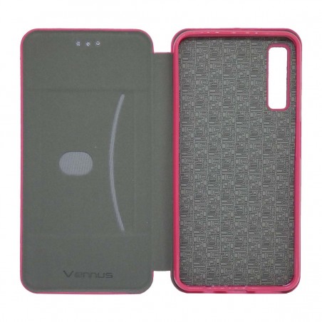 Funda Libro Soporte Magnética marca Vennus Rosa para Samsung Galaxy A7 (2018)