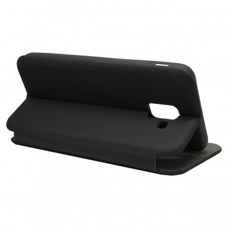 Funda Libro Soporte Magnética marca Vennus Negra para Samsung Galaxy J6 (2018)