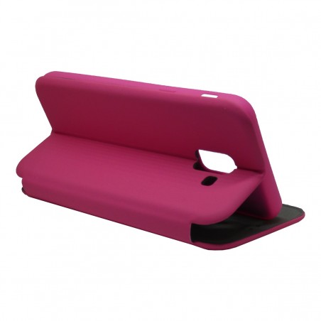 Funda Libro Soporte Magnética marca Vennus Rosa para Samsung Galaxy J6 (2018)