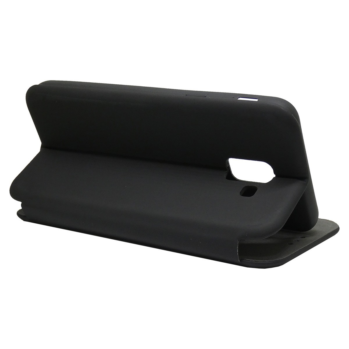 Funda Libro Soporte Magnética marca Vennus Negra para Samsung Galaxy J6+ Plus