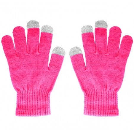 Guantes para Pantallas Táctiles Color Rosa Unisex