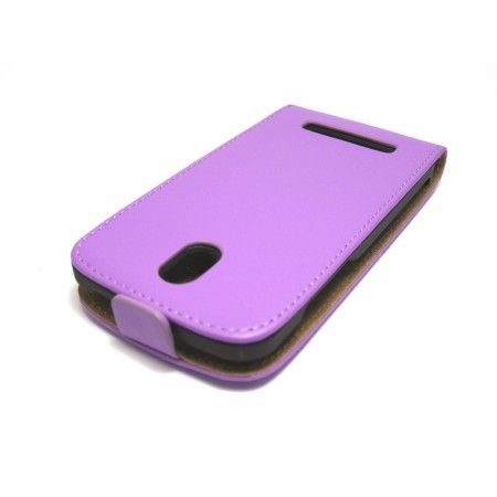 Funda Piel Premium Ultra-Slim HTC Desire 500 Morada /  Violeta