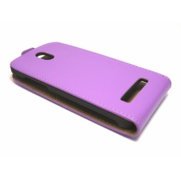 Funda Piel Premium Ultra-Slim HTC Desire 500 Morada /  Violeta 2