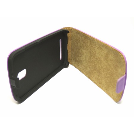 Funda Piel Premium Ultra-Slim HTC Desire 500 Morada /  Violeta