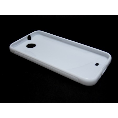 Funda Gel Tpu HTC Desire 300 S Line Color Blanca