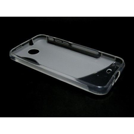 Funda Gel Tpu HTC Desire 300 S Line Color Transparente