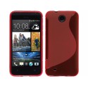 Funda Gel Tpu HTC Desire 300 S Line Color Roja