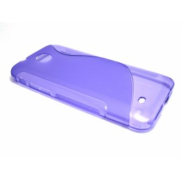 Funda Gel Tpu HTC Desire 300 S Line Color Morada 2
