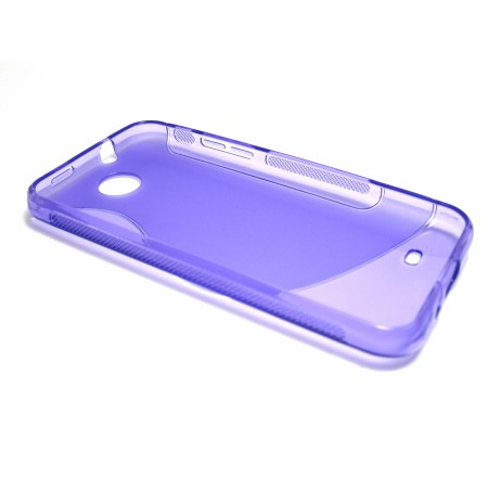 Funda Gel Tpu HTC Desire 300 S Line Color Morada