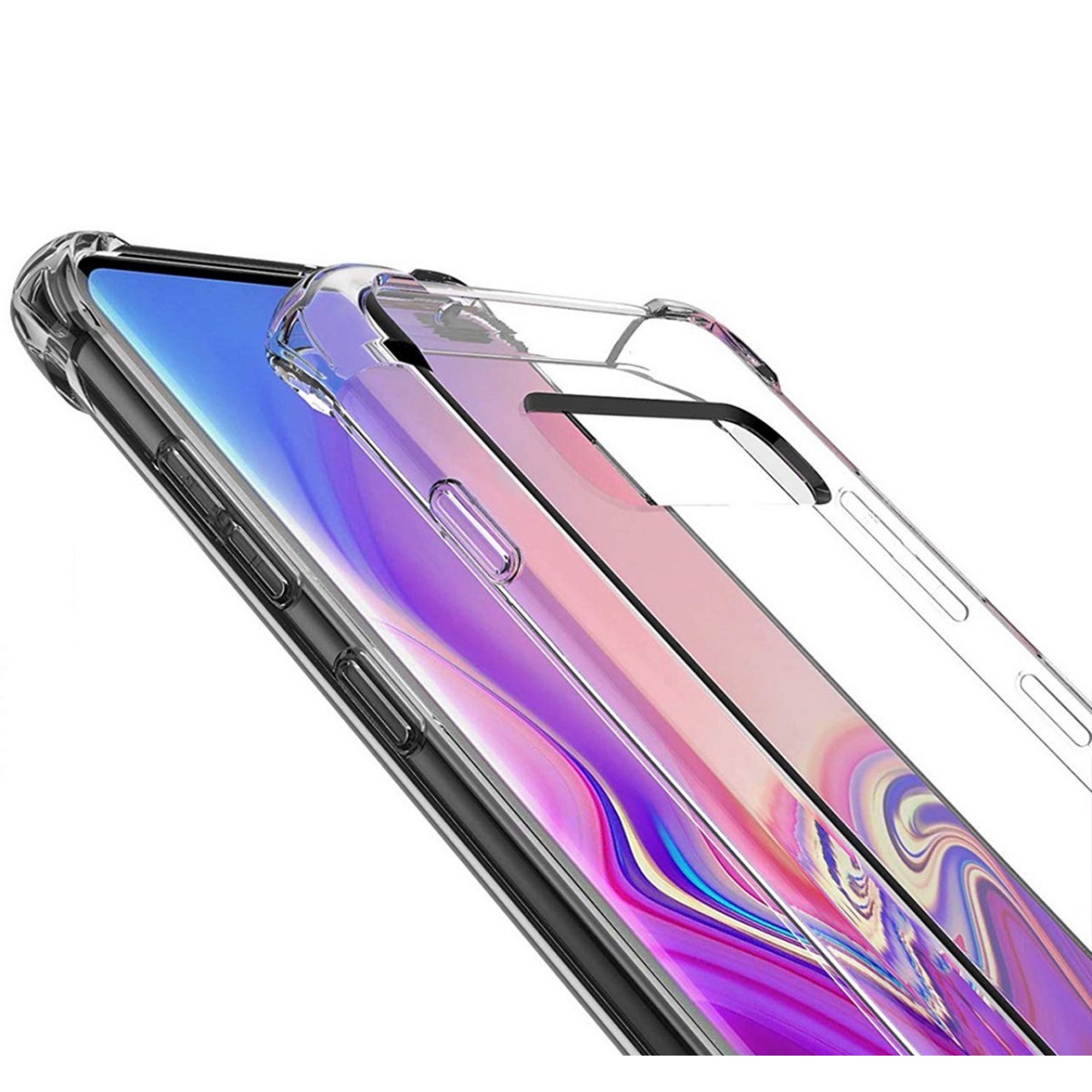 Funda Gel Tpu Anti-Shock Transparente para Samsung Galaxy S10