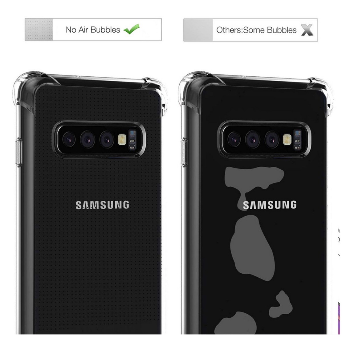 Funda Gel Tpu Anti-Shock Transparente para Samsung Galaxy S10