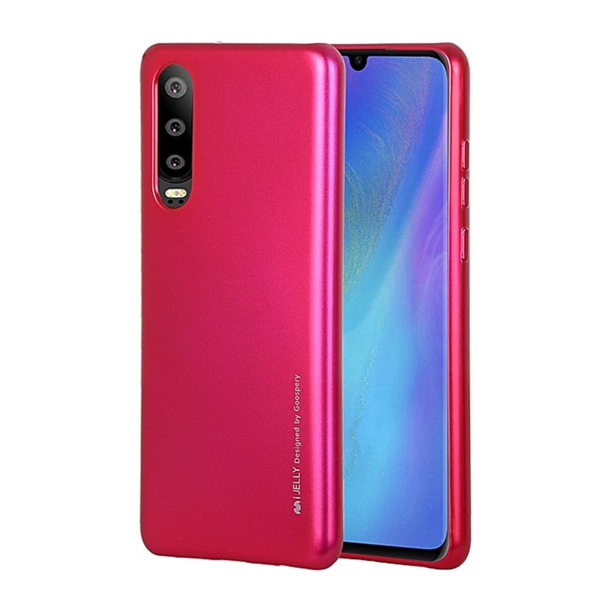 Funda Gel Tpu Mercury i-Jelly Metal para Huawei P30 color Rosa