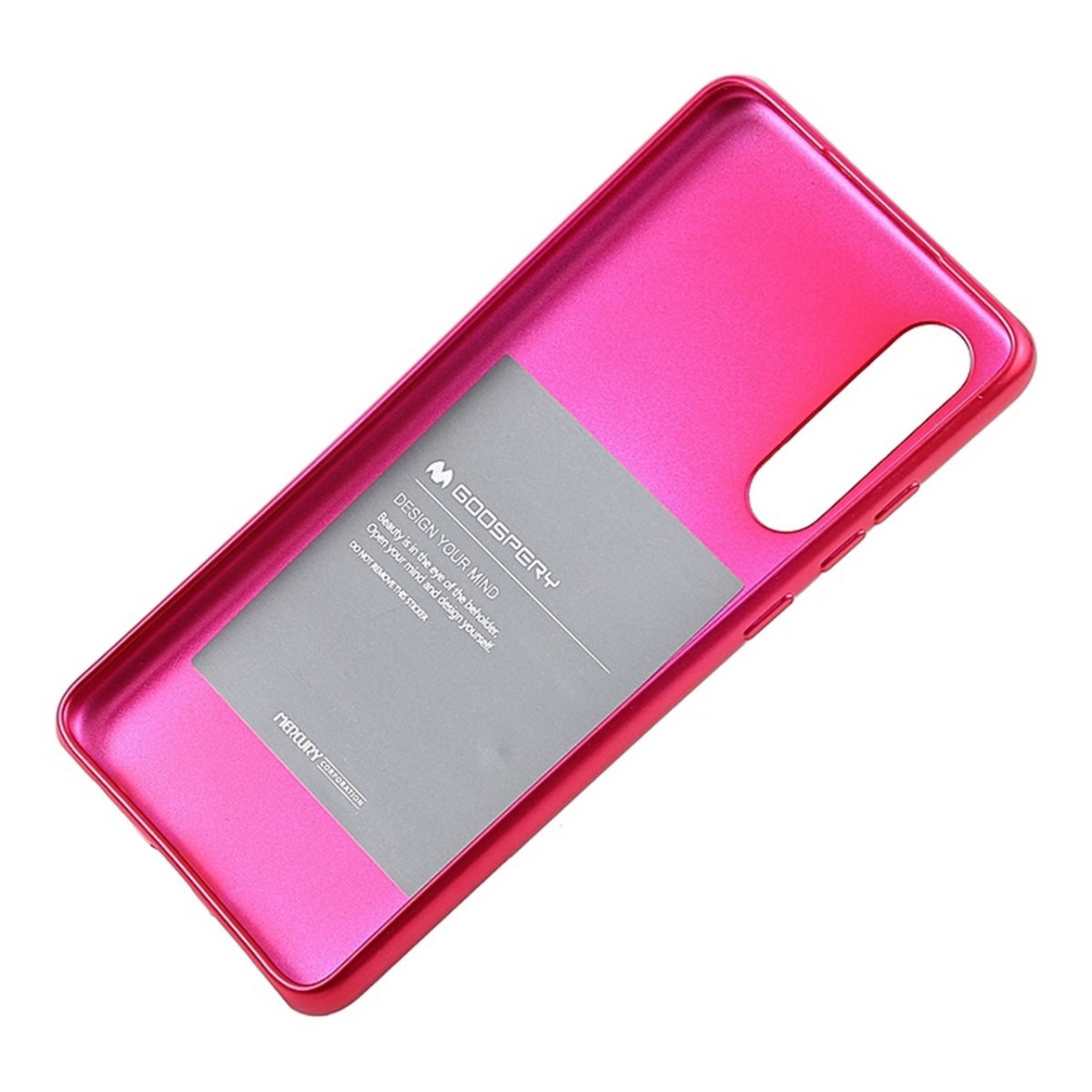 Funda Gel Tpu Mercury i-Jelly Metal para Huawei P30 color Rosa