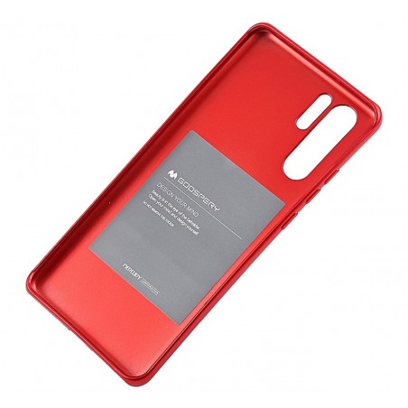 Funda Gel Tpu Mercury i-Jelly Metal para Huawei P30 Pro color Roja