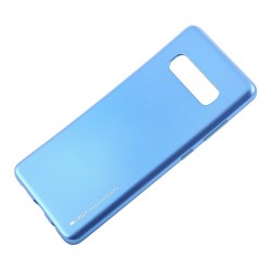 Funda Gel Tpu Mercury i-Jelly Metal para Samsung Galaxy S10 color Azul