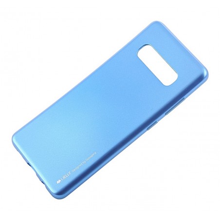 Funda Gel Tpu Mercury i-Jelly Metal para Samsung Galaxy S10 color Azul