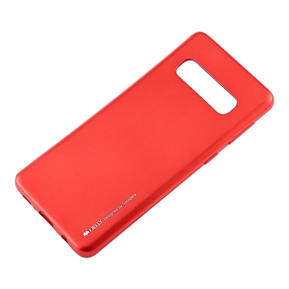 Funda Gel Tpu Mercury i-Jelly Metal para Samsung Galaxy S10 color Roja