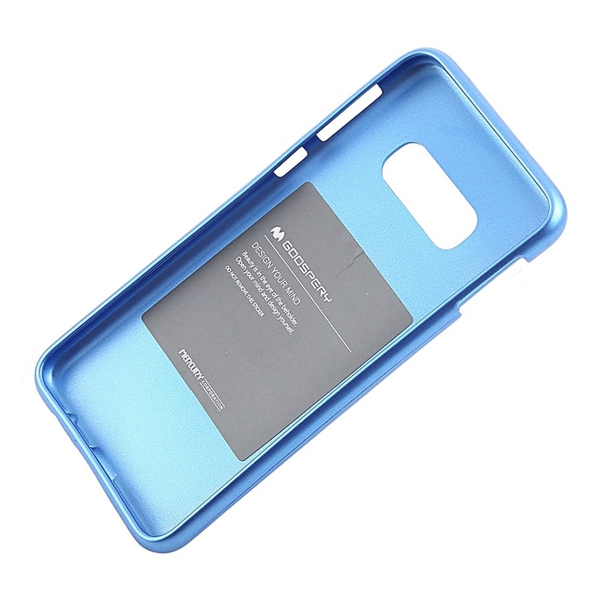 Funda Gel Tpu Mercury i-Jelly Metal para Samsung Galaxy S10 Plus color Azul