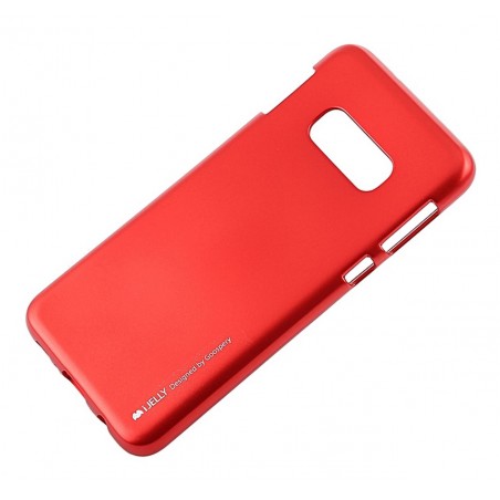 Funda Gel Tpu Mercury i-Jelly Metal para Samsung Galaxy S10 Plus color Roja