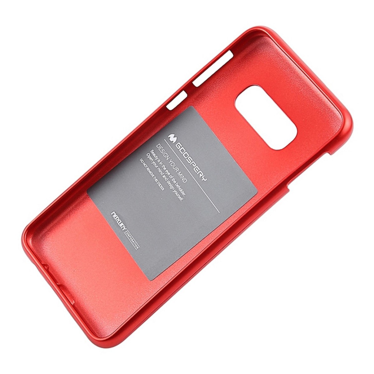Funda Gel Tpu Mercury i-Jelly Metal para Samsung Galaxy S10 Plus color Roja