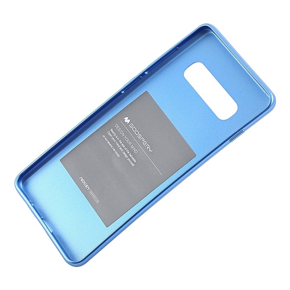 Funda Gel Tpu Mercury i-Jelly Metal para Samsung Galaxy S10e color Azul