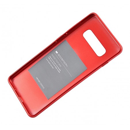 Funda Gel Tpu Mercury i-Jelly Metal para Samsung Galaxy S10e color Roja