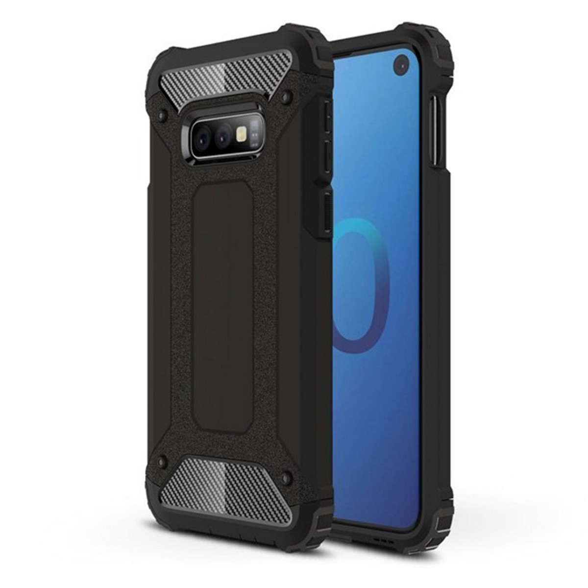Funda Tipo Hybrid Tough Armor (Pc+Tpu) Negra para Samsung Galaxy S10e