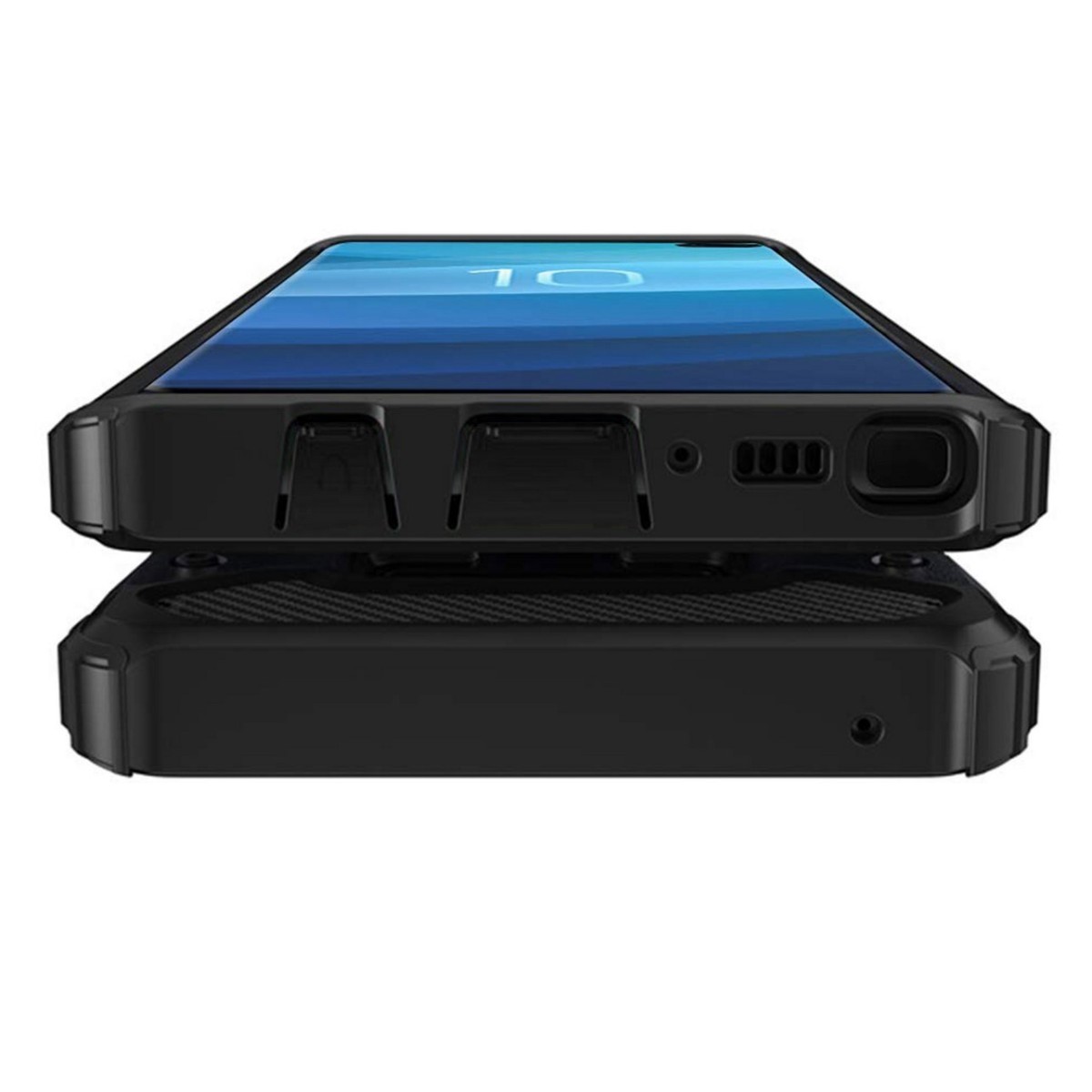 Funda Tipo Hybrid Tough Armor (Pc+Tpu) Negra para Samsung Galaxy S10e