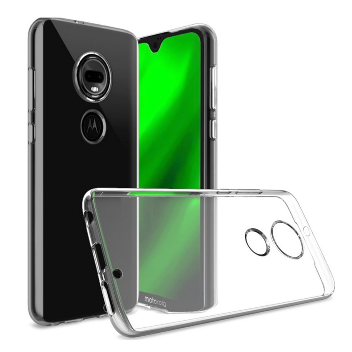 Funda Gel Tpu Fina Ultra-Thin 0,5mm Transparente para Motorola Moto G7 / G7 Plus