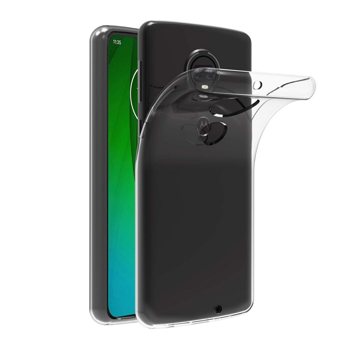 Funda Gel Tpu Fina Ultra-Thin 0,5mm Transparente para Motorola Moto G7 / G7 Plus