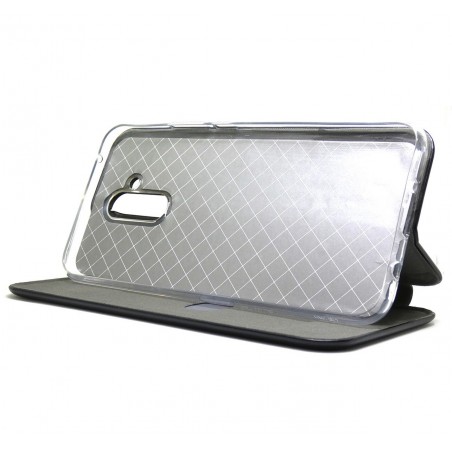 Funda Libro Soporte Magnética marca Forcell Negra para Huawei Mate 20 Lite