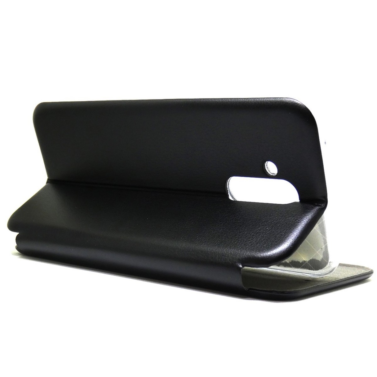 Funda Libro Soporte Magnética marca Forcell Negra para Huawei Mate 20 Lite